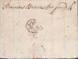 129118 1732 'SH' LONDON GENERAL POST RECEIVER'S HAND STAMP OF SAMUEL HARDING ON LETTER LONDON TO BRANDON, NORFOLK.