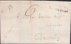 129166 1823 MAIL COVENTRY, WARKS TO DAVENTRY WITH 'COVENTRY/PENNY POST' HAND STAMP (WA126).