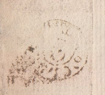 129247 1777 FREE MAIL USED IN LONDON WITH 'HOWDEN' LONDON POST RECEIVER'S HAND STAMP (L375) AND WESTMINSTER DOCKWRA (L363).