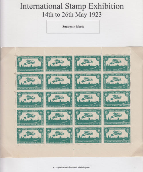 129475 COLLECTION LONDON INTERNATIONAL STAMP EXHIBITION HELD IN MAY 1923.