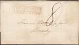 129637 CIRCA 1834-1840 MAIL ABERFORD NEAR LEEDS TO BEVERLEY WITH 'WETHERBY/PENNY POST' HAND STAMP (YK3142).