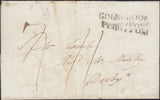 129834 1822 MAIL UPTON LEA, BERKSHIRE TO DERBY WITH 'COLNBROOK/PENNY POST' HAND STAMP (BU115).