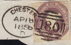 129886 1856 PIECE WITH 6D EMBOSSED (SG58) WITH 'CHESTER/180' SPOON TYPE A (RA30).