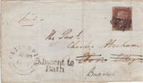 129894 1841 LARGE PART WRAPPER CULLOMPTON TO ETON COLLEGE WITH 'MISSENT TO/BATH' HAND STAMP (SO157).