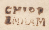 131261 1738-1752 LETTER GRITTLETON, WILTSHIRE TO BENHAM, BERKS ENDORSED 'BY NEWBURY BAG' AND 'CHIPP/ENHAM' TWO LINE HAND STAMP (WL130).