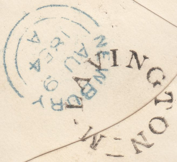 131383 1854 MAIL MARKET LAVINGTON TO NEWBURY WITH 'M-LAVINGTON' UDC (WL393).
