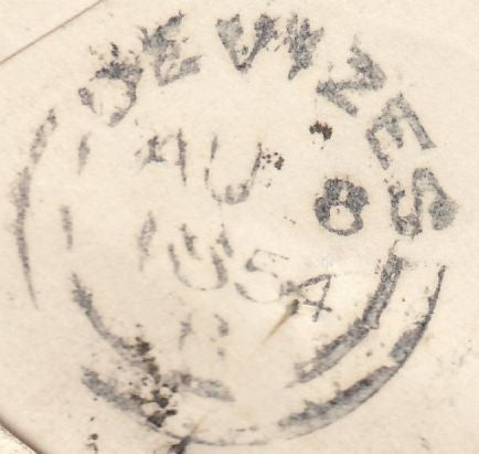 131383 1854 MAIL MARKET LAVINGTON TO NEWBURY WITH 'M-LAVINGTON' UDC (WL393).