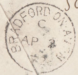 131388 1872 REGISTERED MAIL BRADFORD ON AVON, WILTS TO EDINBURGH.