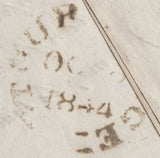 131402 1844 MAIL HALESOWEN, WORCS TO STOURBRIDGE CANCELLED '77' NUMERALS OF HALESOWEN.
