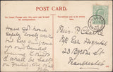 131608 1916 POST CARD 'BRAMPTON BRIAN' POST OFFICE AND 1906 POST CARD WITH 'BRAMPTON.BRIAN' DATE STAMP.