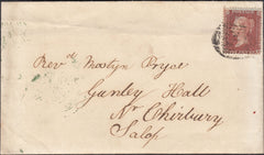 131696 1857 MAIL BRYN TIRION TO CHIRBURY, SALOP WITH 'CHIRBURY' UDC (SH104).