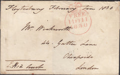 131955 1830 FREE MAIL HEYTESBURY, WILTS TO LONDON WITH 'HEYTESBURY' UDC (WL295).