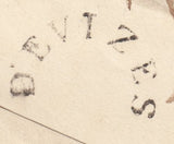 131972 1829 MAIL DEVIZES TO MARLBOROUGH WITH 'DEVIZES' HORSESHOE STYLE HAND STAMP IN BLACK (WL239).