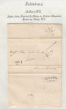 132200 COLLECTION OF SALISBURY PENNY POST AND RECEIVING HOUSE HAND STAMPS.