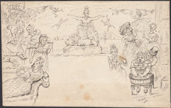 132571 CIRCA 1840 CONTEMPORARY REPRODUCTION OF SOUTHGATE CARICATURE NO.2 THE 'LADIES' ENVELOPE.