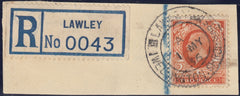 132796 1936 REGISTERED PIECE WITH 'LAWLEY/WELLINGTON.SHROPSHIRE' CANCELLATION.