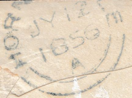 133766 1856 1D PINK ENVELOPE FROM HORNCASTLE, LINCOLNSHIRE TO WIGTON, RE-DIRECTED TO ASPATRIA WITH 'Misdirected/to Wigton.' HAND STAMP (CU557).