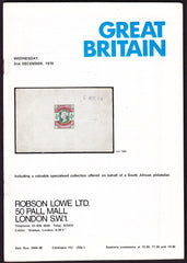 43954 - ROBSON LOWE GREAT BRITAIN SPECIALISED 1970 2nd Dec...