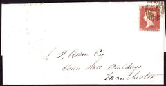 45415 - PL.169(DH)(SG17) ON COVER. 1854 wrapper London to Manchester bearing fine SG ...