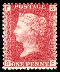 48485 - 1876 1d plate 195 (GF)(SG 43). A good to fine large pa...