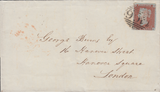 50593 - PLATE 60 (JJ)(SG8) ON COVER. 1846 wrapper Liverpool to Lond...