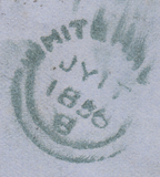 54398 - 1856 WOLVERHAMPTON SPOON TYPE B (RA126)/PL.30 (HI)(SG29).