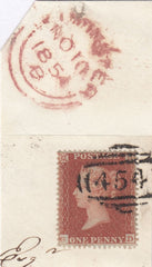 62076 - PL. 191 (GD)(SG17). Small piece with very fine used Die 1d pl.191 S.C.16 (SG17)...