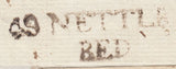 69834 - 1792 OXON/'43 NETTLEBED' FIRST TYPE MILEAGE MARK (OX137).  Large part wrapper (side flaps missing) Net...