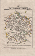 72076 - 1817 MAP/HEREFORDSHIRE. A fine 1817 map by J.Cary (115x...