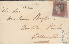 74403 - Pl.89 (PH)(SG8) ON COVER. 1849 envelope London to Callingto...