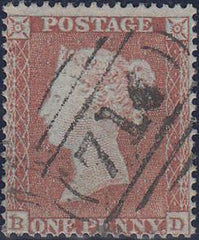 76005 - 1854 PLATE 172(BD)(SG17). Good to fine used cancel...