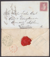 77243 - 'FORBES' SCOTS LOCAL HAND STAMP USED AS A BACK STAM...