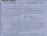 78056 - 1890 MAIL PAIGNTON LOCAL USAGE/'PAIGNTON WATERWORKS ACT'.