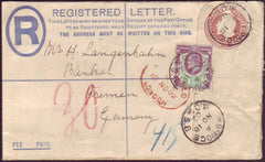 82601 - 1902 KEDVII 3d red/brown registered envelope London