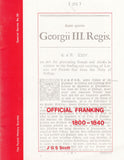 84915 'OFFICIAL FRANKING 1800-1840' BY J.G.S. SCOTT.
