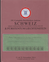 85049 - SWITZERLAND. A superb auction catalogue Corinphila...