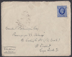 85396 - 1936 MAIL TO CAPE VERDE. Envelope London to a pass...