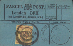85462 1909 PARCEL POST LABEL.