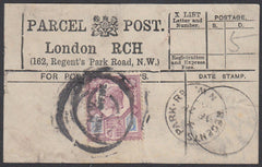 85647 - PARCEL POST LABEL. 1904? label London RCH (162, Re...
