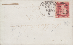 86144 - OSWESTRY SPOON (RA110). 1860 envelope Oswestry to ...