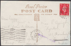 86943 - 1938 MIDDLESEX INSTRUCTIONAL/RAILWAYS. Post card of Ilfracombe to...