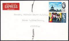 88949 - 1965? EXPRESS MAIL UK TO AUSTRIA. Envelope sent Express mail UK to Austria wit...