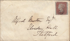 89244 - CAMBS/PL.160 (RK) (SG8). 1853 envelope Cambridge t...