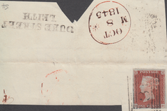 90214 - PL.54 (DD) (SG8)/'E' FLAW. Small piece with very fine 1d pl...