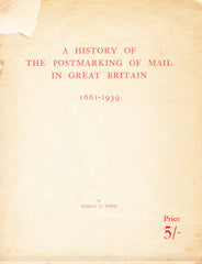 90937 - 'HISTORY OF THE POSTMARKING OF MAIL IN GREAT BRIT...