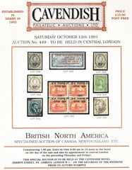 91098 - BRITISH NORTH AMERICA. Specialised auction Cavendi...