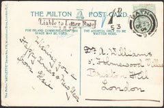 91716 - 1904 UNDERPAID MAIL BATH TO LONDON. Post card Bath to Lo...