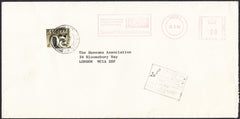 93143 - 1980 UNDENOMINATED METER MARK/POSTAGE DUE. Large envelope (220x110) Derby to London with unden...
