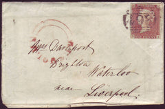 93907 - MANCHESTER/PL.51 (OI)(SG8). 1848 envelope with per...