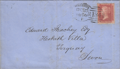 94155 - BRISTOL SPOON TYPE A (RA26). 1856 envelope Bristol...